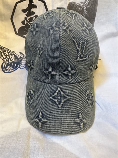 denim louis vuitton hat